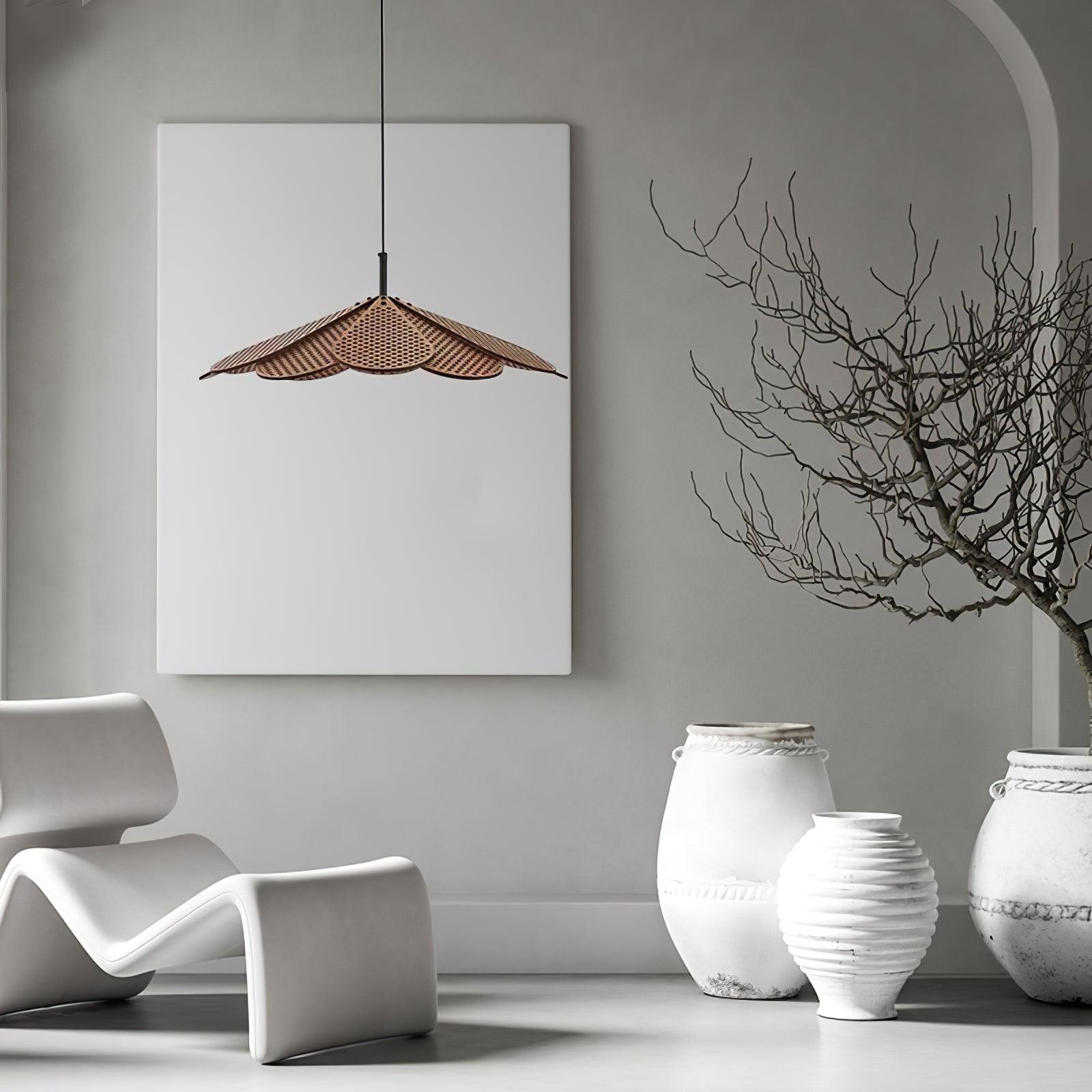 Zevarus Nordic Art Wabi-Sabi Metal Wood Pendant Light - Letslighting