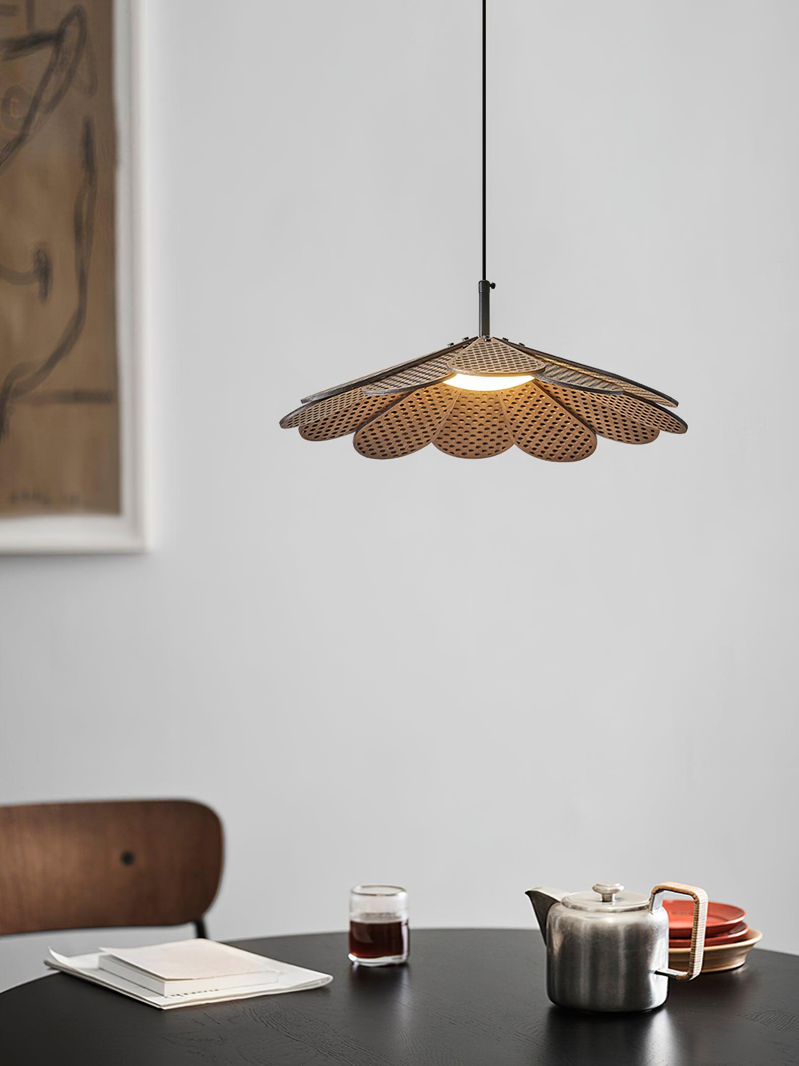 Zevarus Nordic Art Wabi-Sabi Metal Wood Pendant Light - Letslighting
