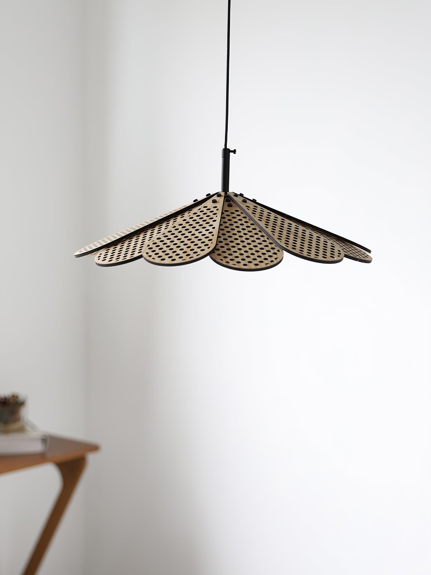 Zevarus Nordic Art Wabi-Sabi Metal Wood Pendant Light - Letslighting