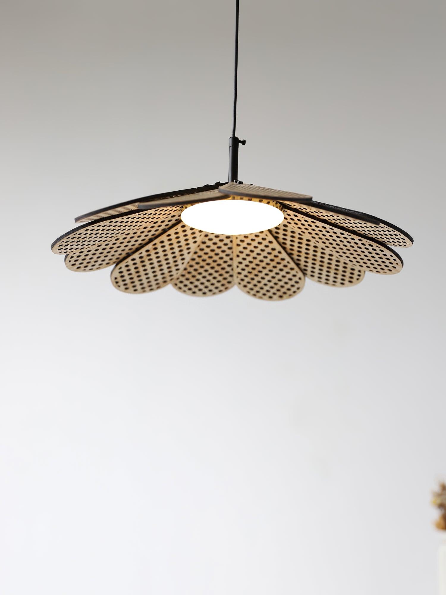 Zevarus Nordic Art Wabi-Sabi Metal Wood Pendant Light - Letslighting