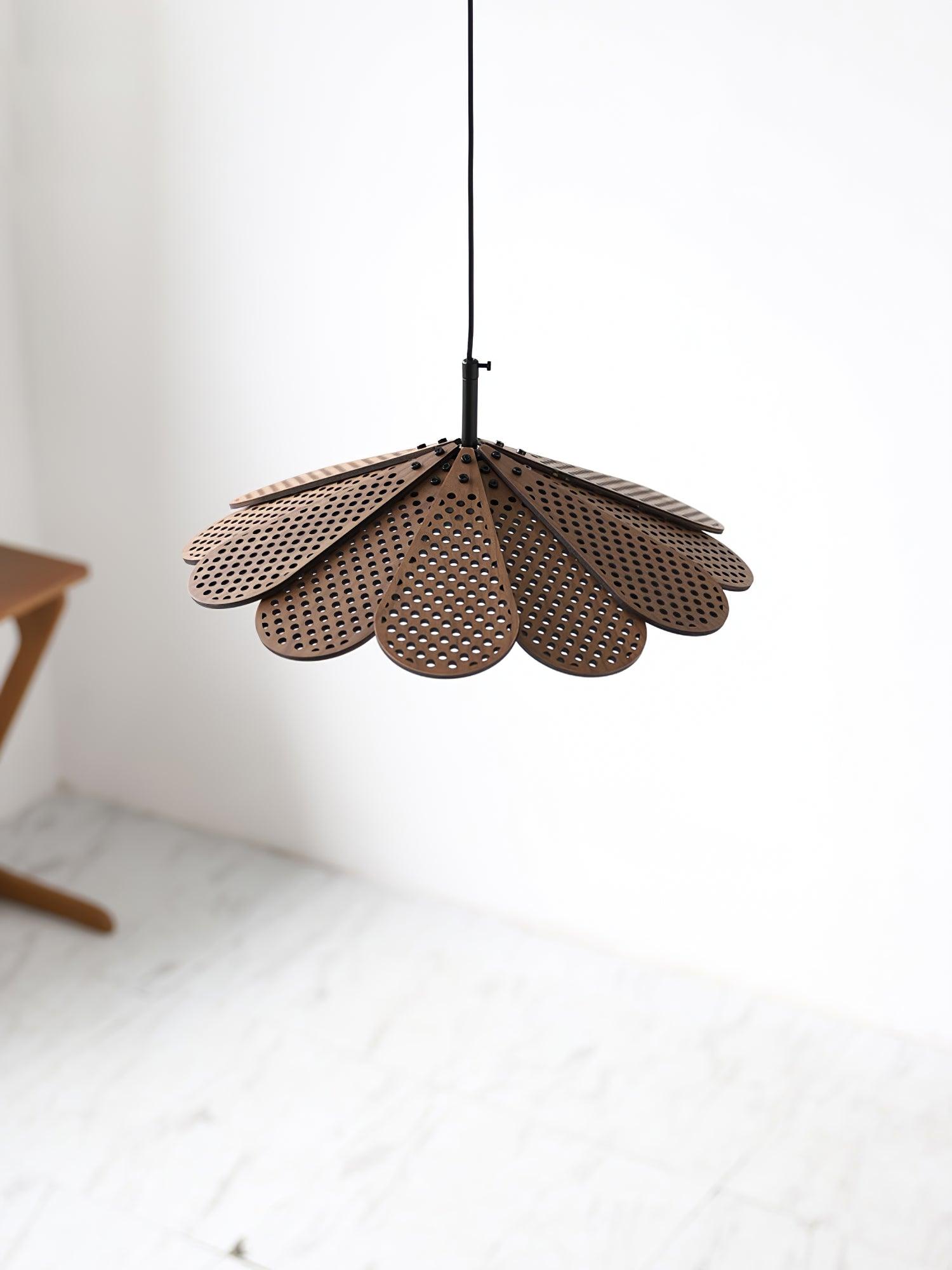 Zevarus Nordic Art Wabi-Sabi Metal Wood Pendant Light - Letslighting