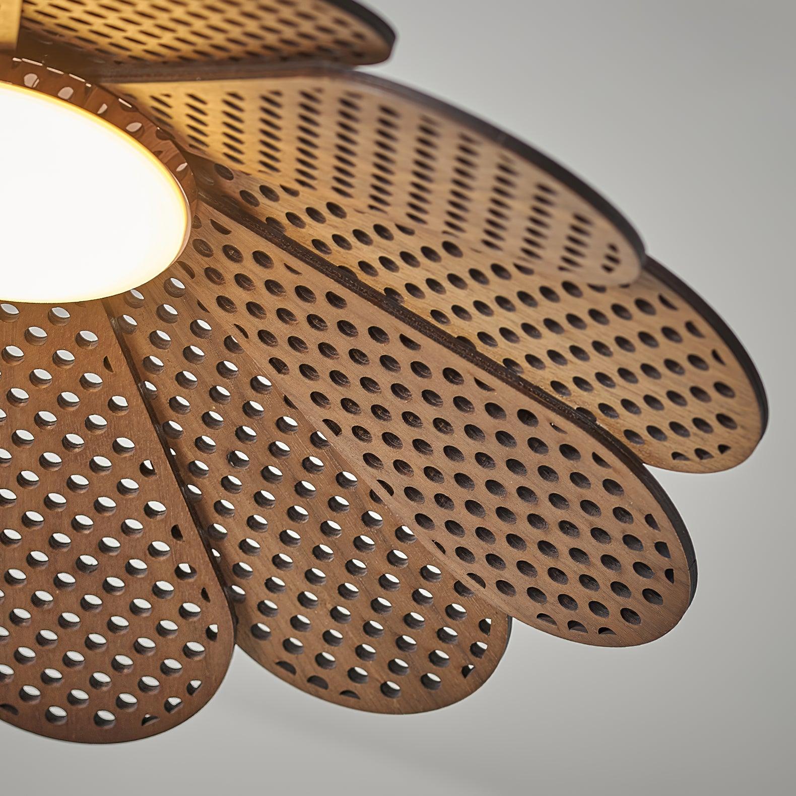 Zevarus Nordic Art Wabi-Sabi Metal Wood Pendant Light - Letslighting