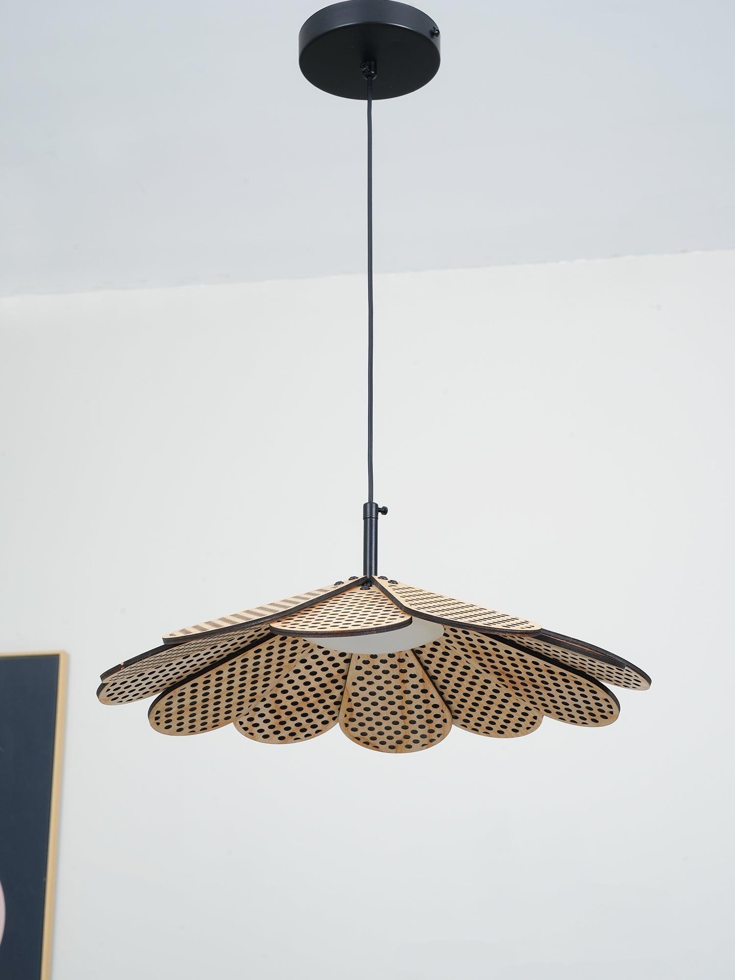 Zevarus Nordic Art Wabi-Sabi Metal Wood Pendant Light - Letslighting