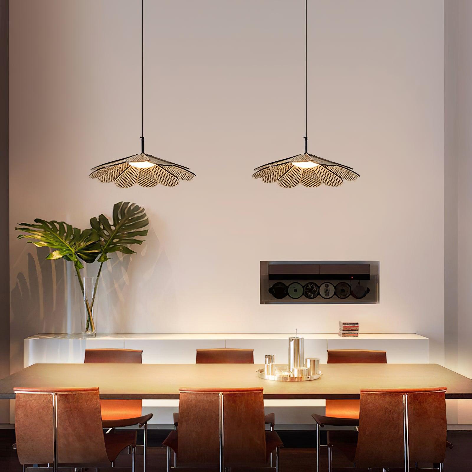 Zevarus Nordic Art Wabi-Sabi Metal Wood Pendant Light - Letslighting