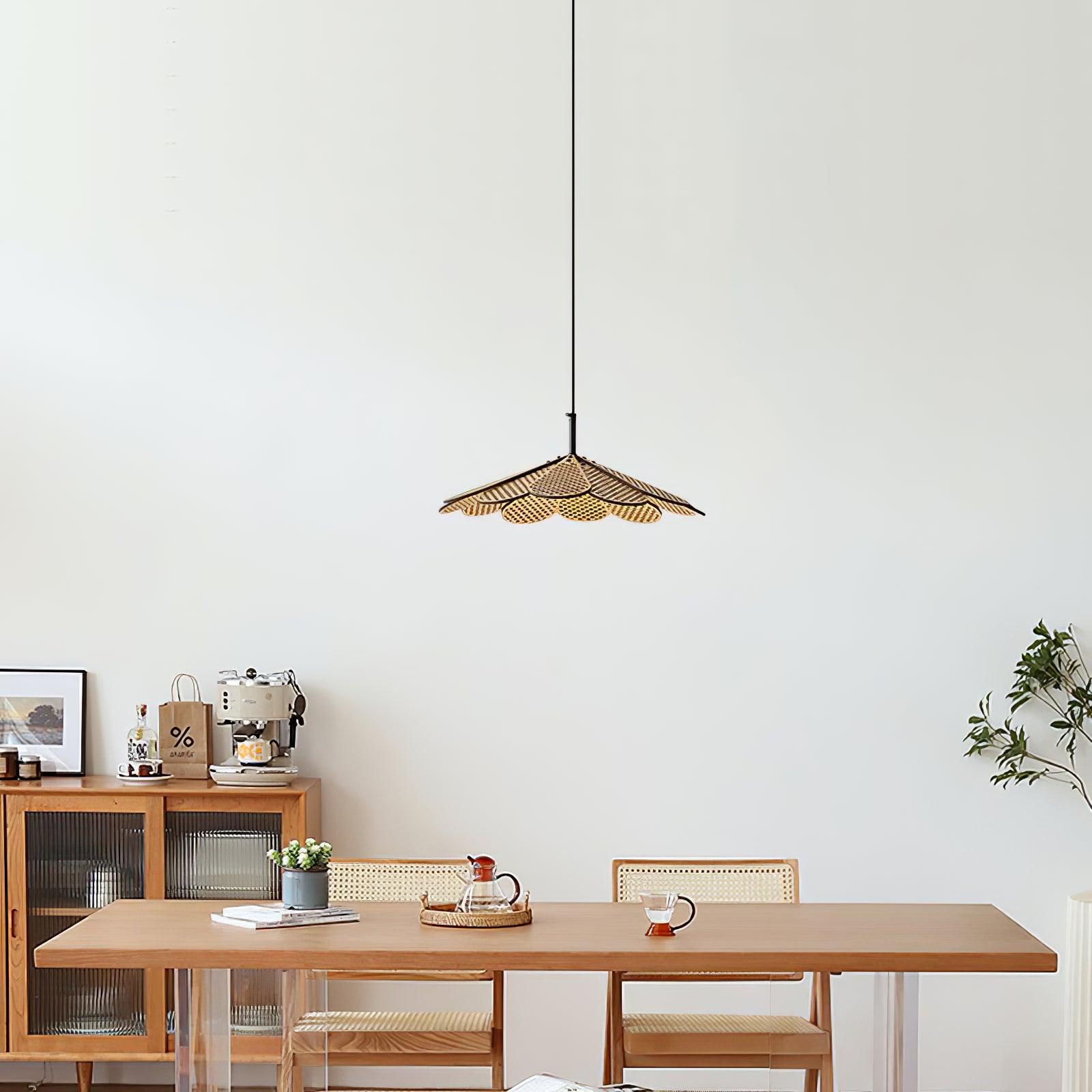 Zevarus Nordic Art Wabi-Sabi Metal Wood Pendant Light - Letslighting