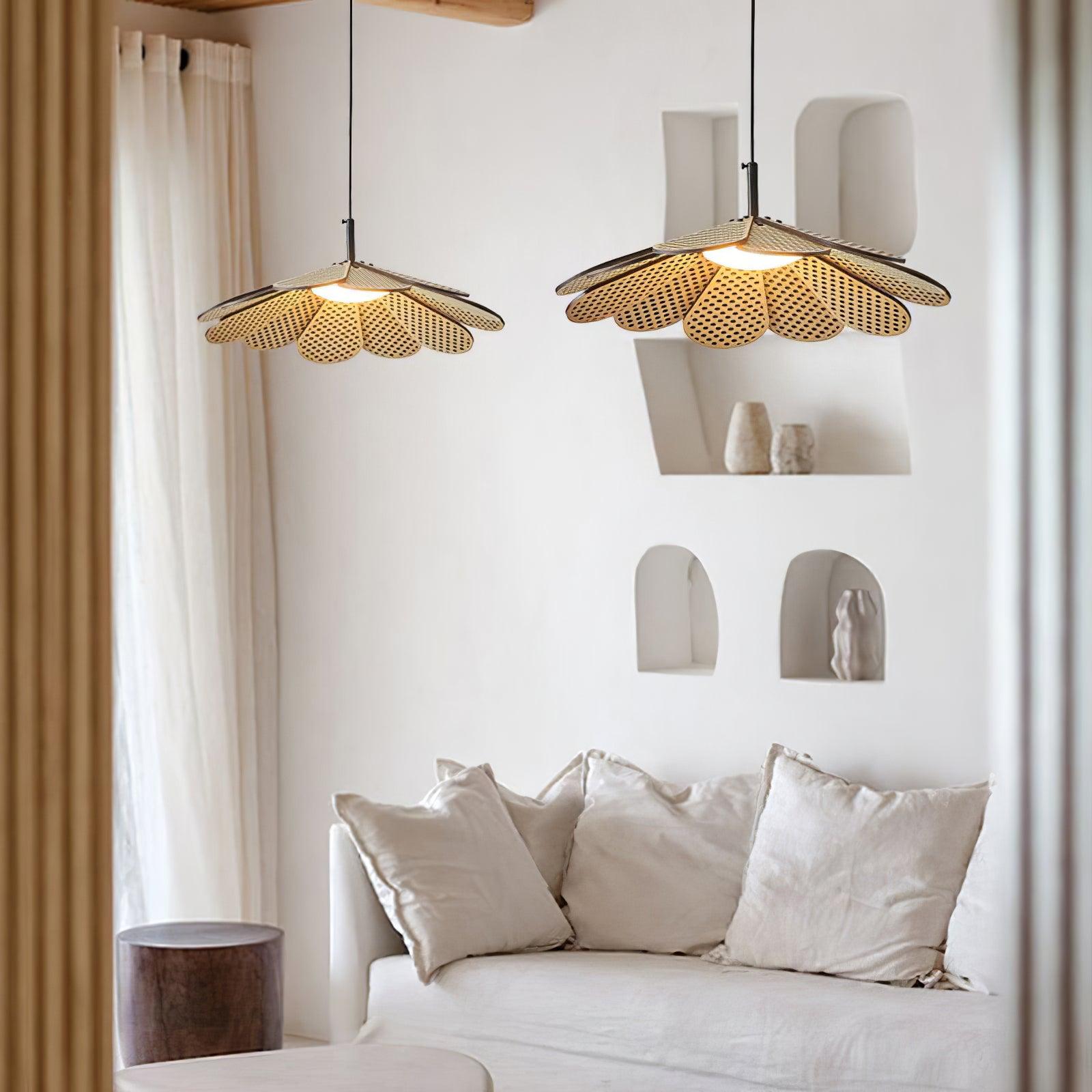 Zevarus Nordic Art Wabi-Sabi Metal Wood Pendant Light - Letslighting