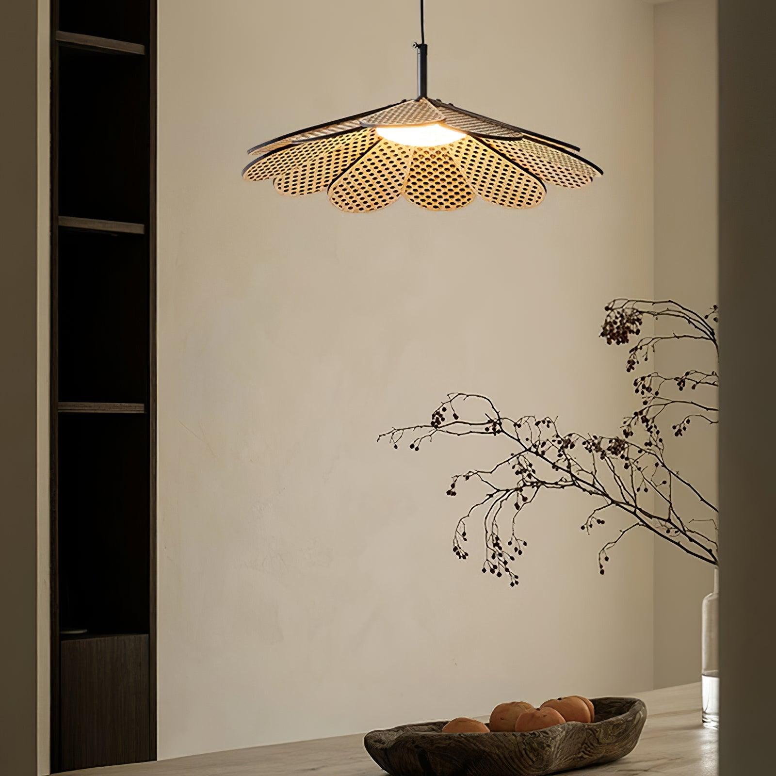 Zevarus Nordic Art Wabi-Sabi Metal Wood Pendant Light - Letslighting
