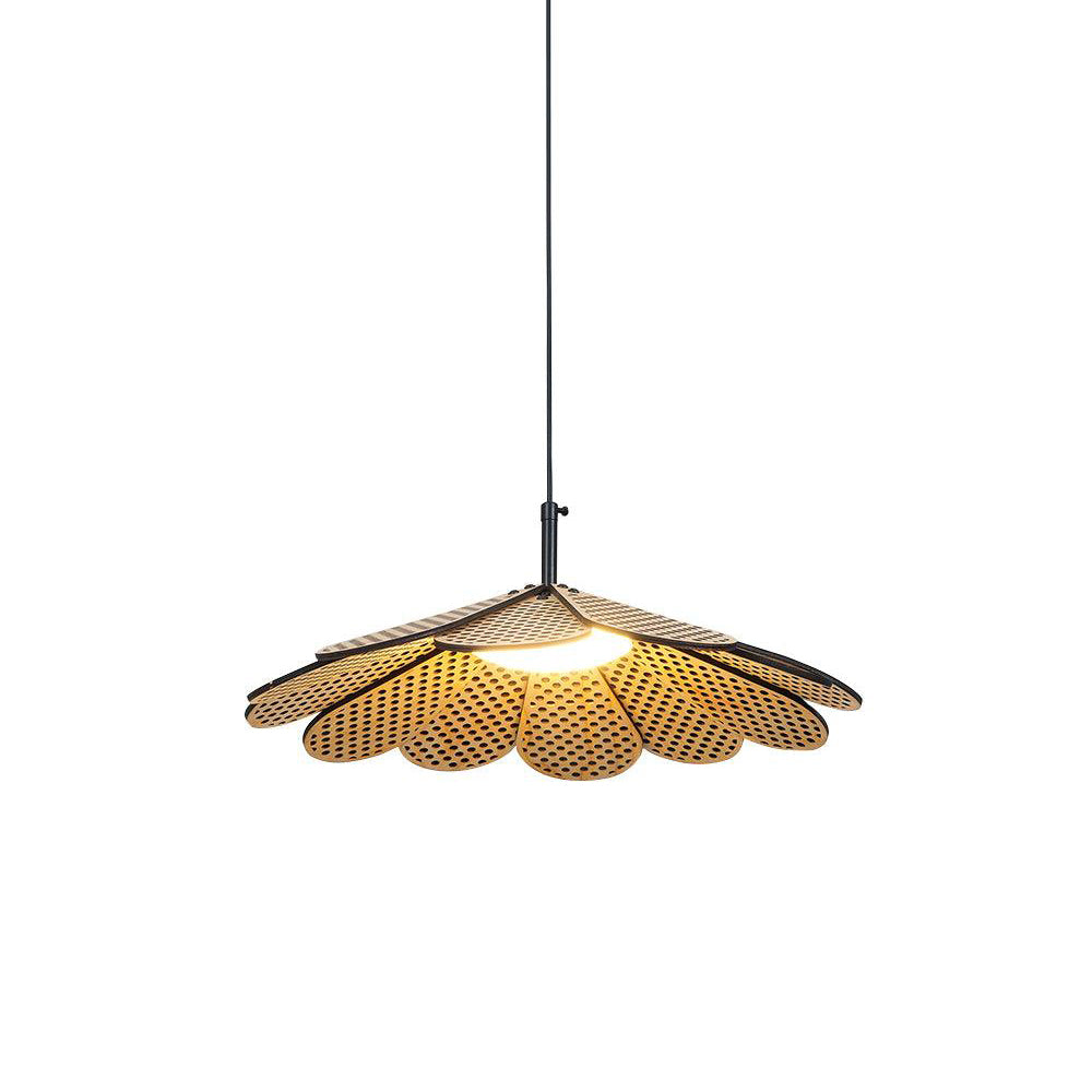 Zevarus Nordic Art Wabi-Sabi Metal Wood Pendant Light - Letslighting