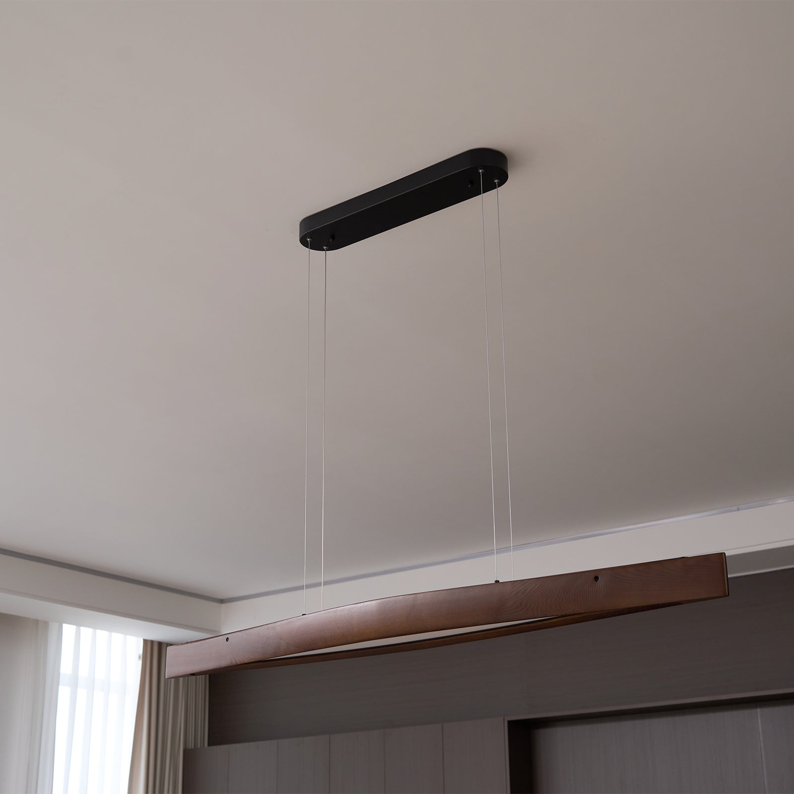 Horizon Linear Wood Pendant Lamp - Letslighting