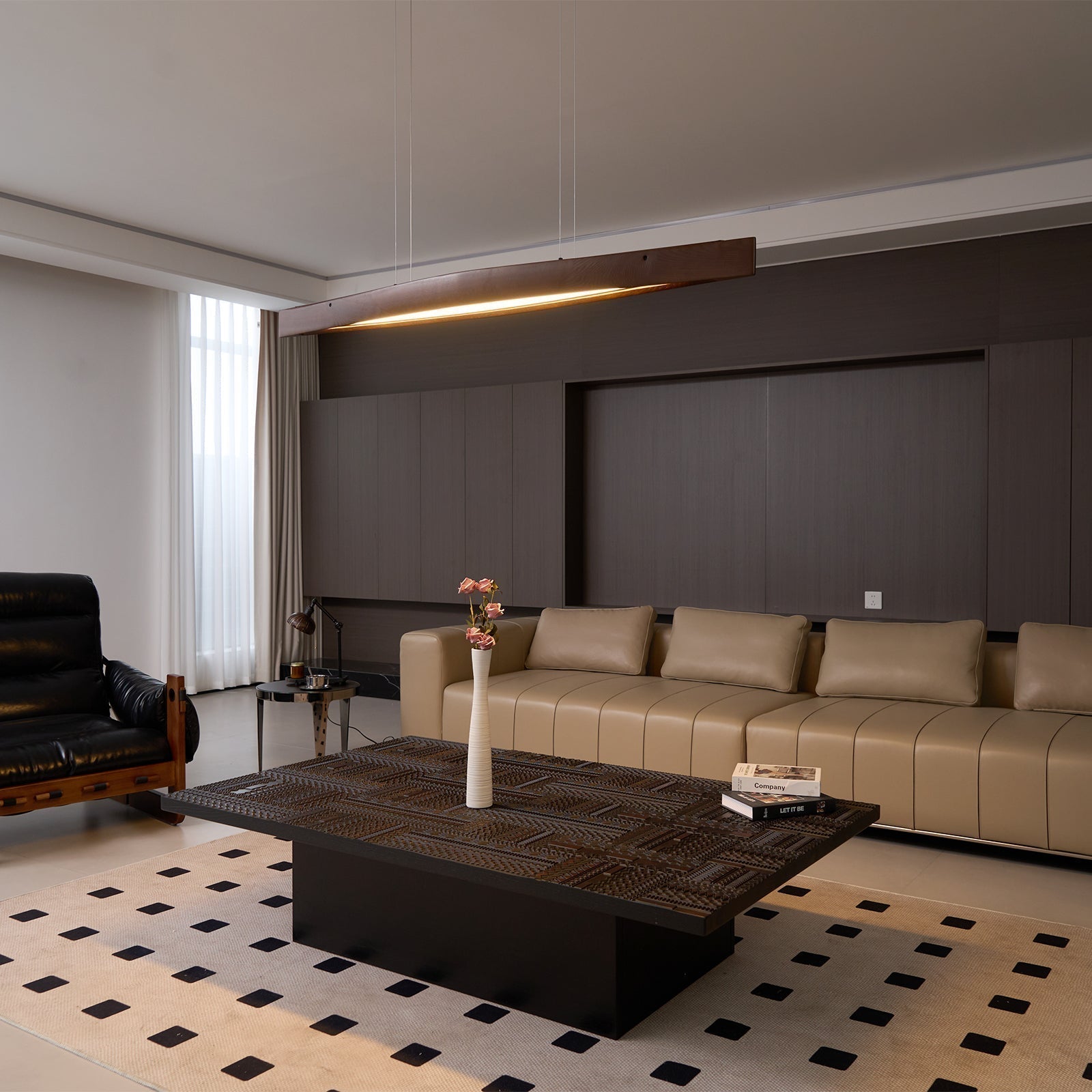 Horizon Linear Wood Pendant Lamp - Letslighting
