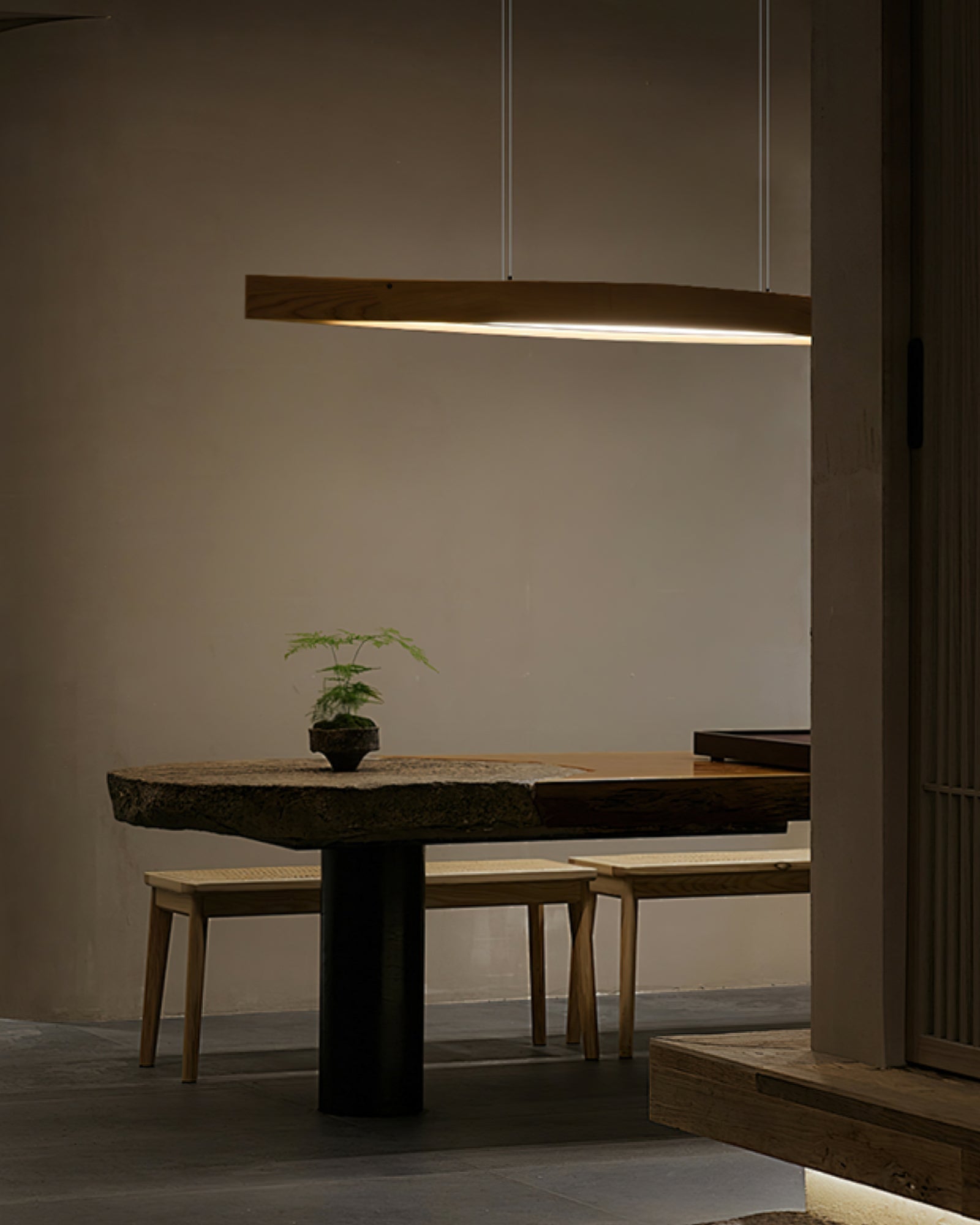 Horizon Linear Wood Pendant Lamp - Letslighting