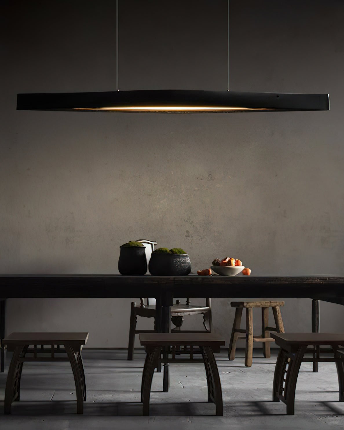 Horizon Linear Wood Pendant Lamp - Letslighting