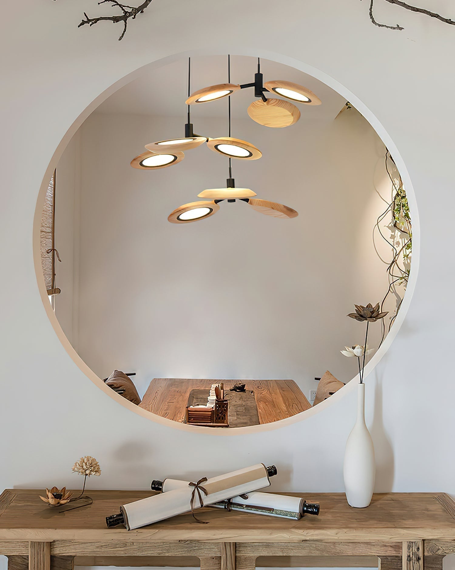 Alnoraris Tiered Wood Pendant Light - Letslighting