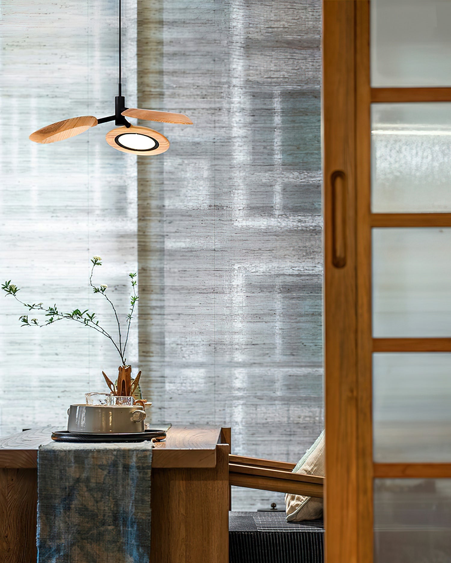 Alnoraris Tiered Wood Pendant Light - Letslighting