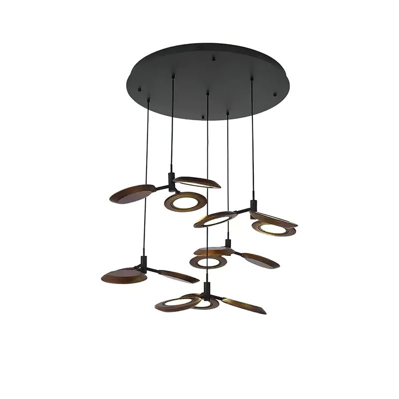 Alnoraris Tiered Wood Pendant Light - Letslighting