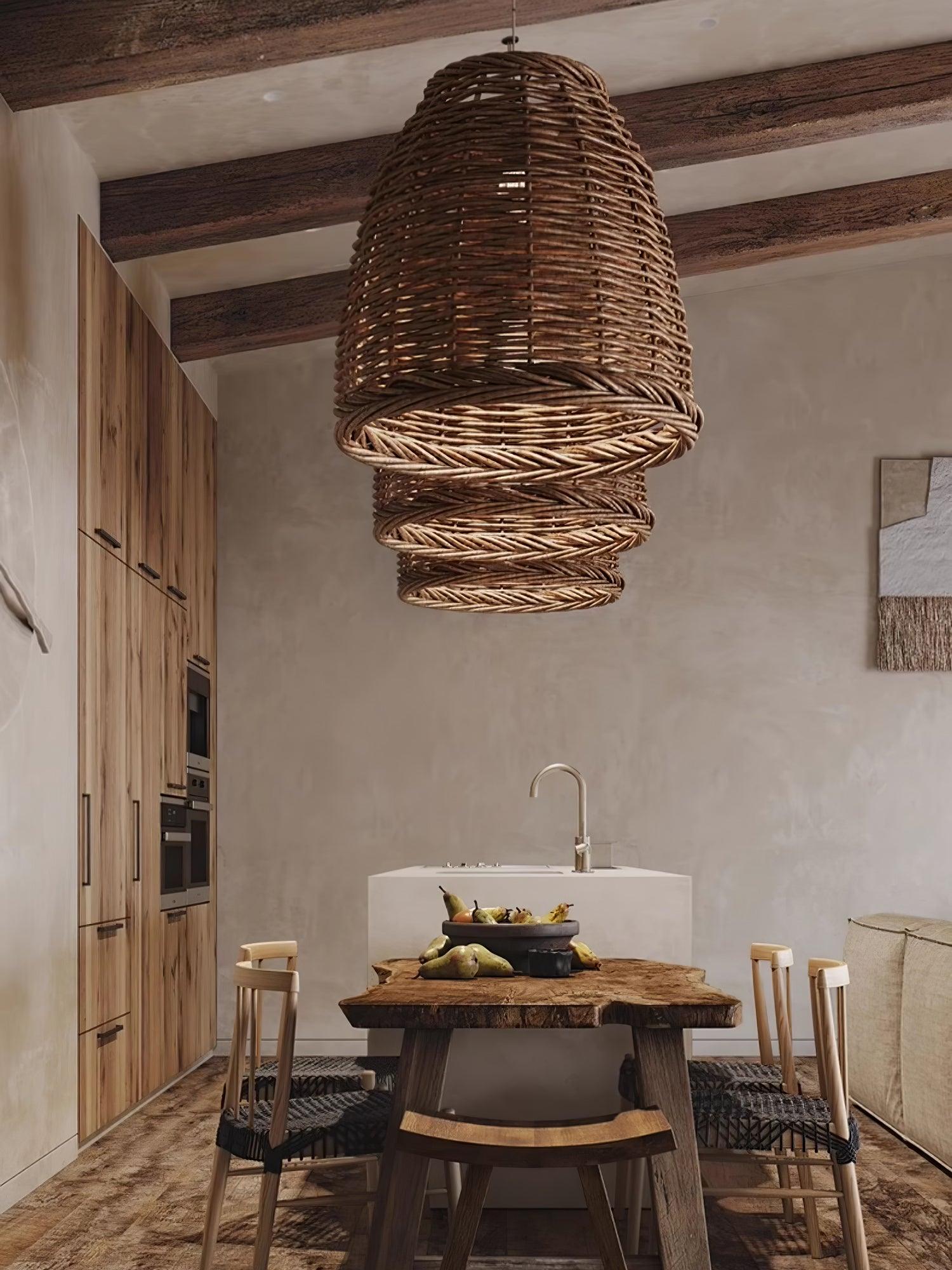 Hues Wicker Pendant Lamp - Letslighting