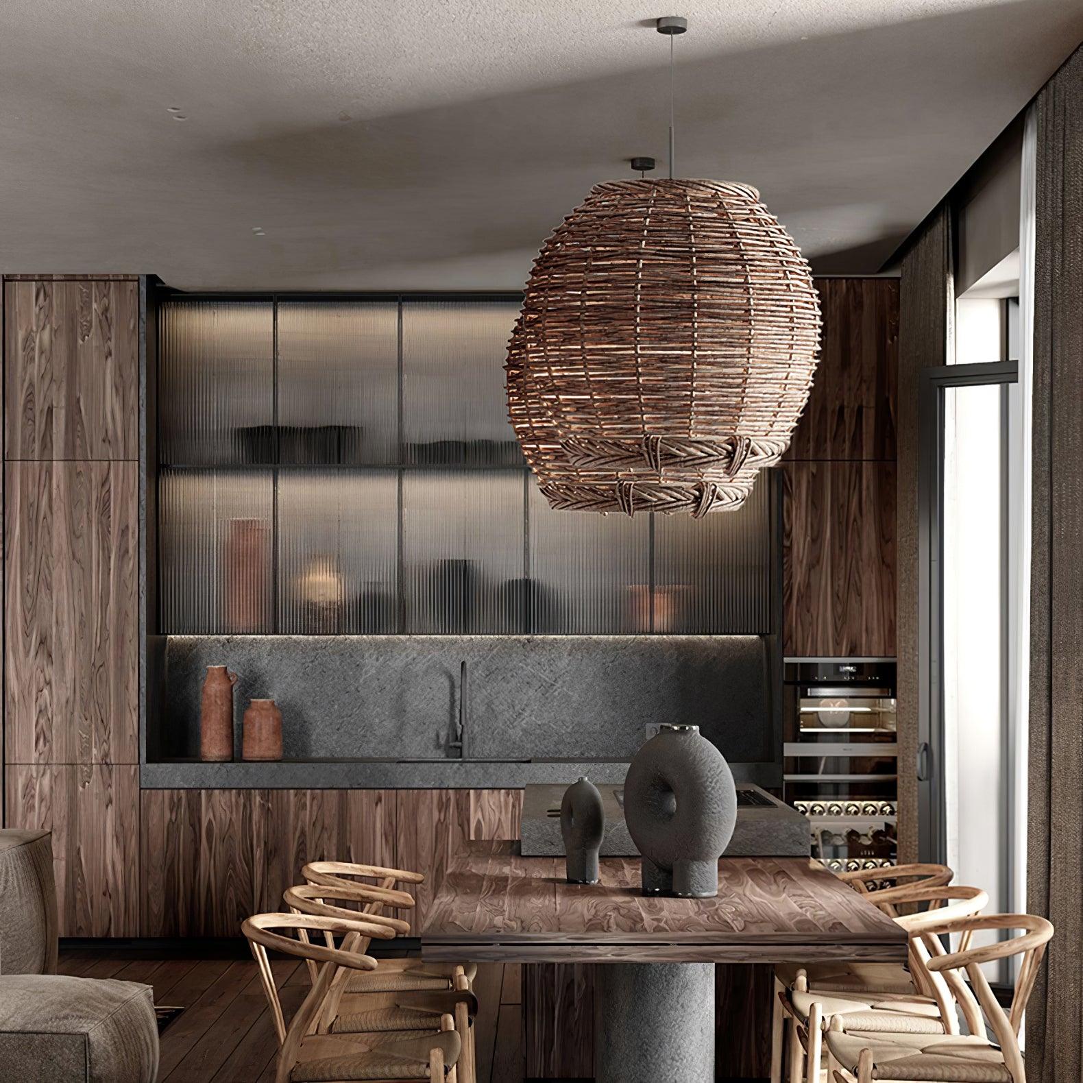 Hues Wicker Pendant Lamp - Letslighting