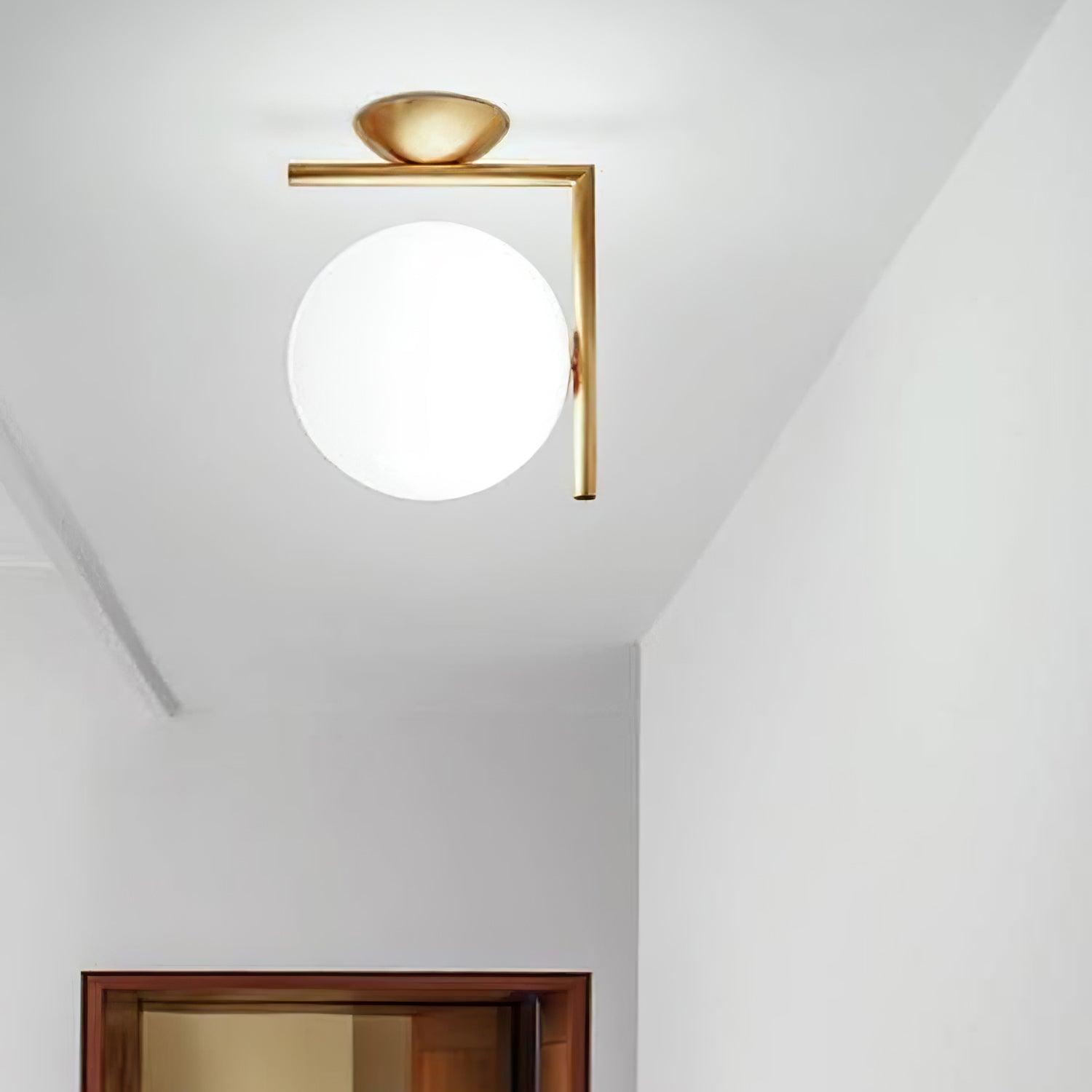 Blown Glass Opal Glass Wall Lamp - Letslighting