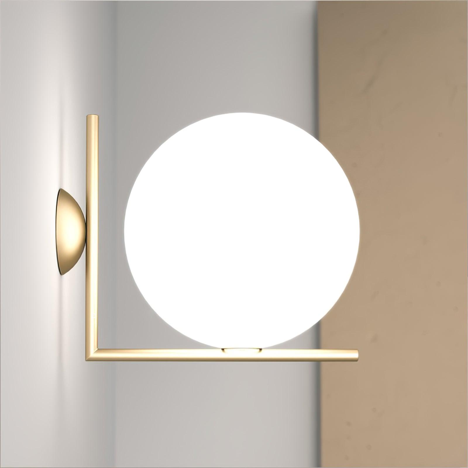 Blown Glass Opal Glass Wall Lamp - Letslighting