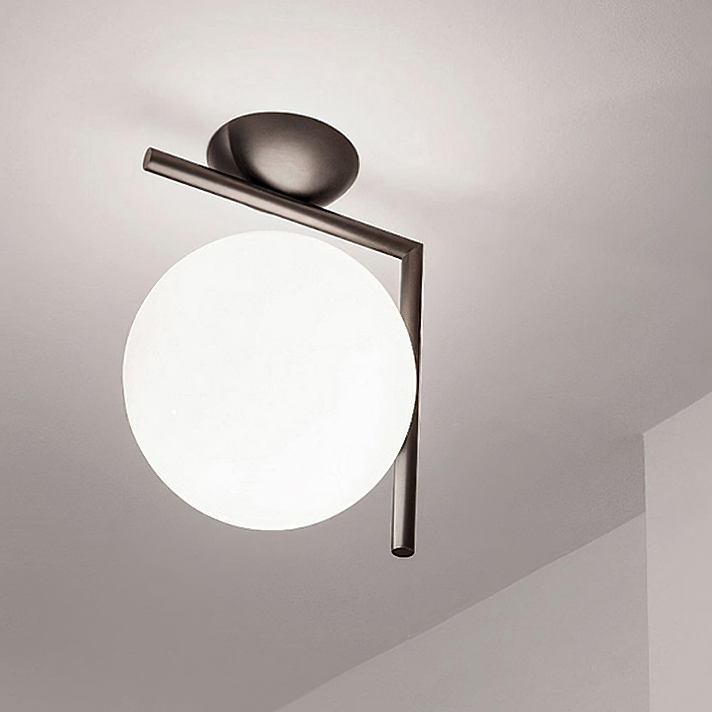 Blown Glass Opal Glass Wall Lamp - Letslighting