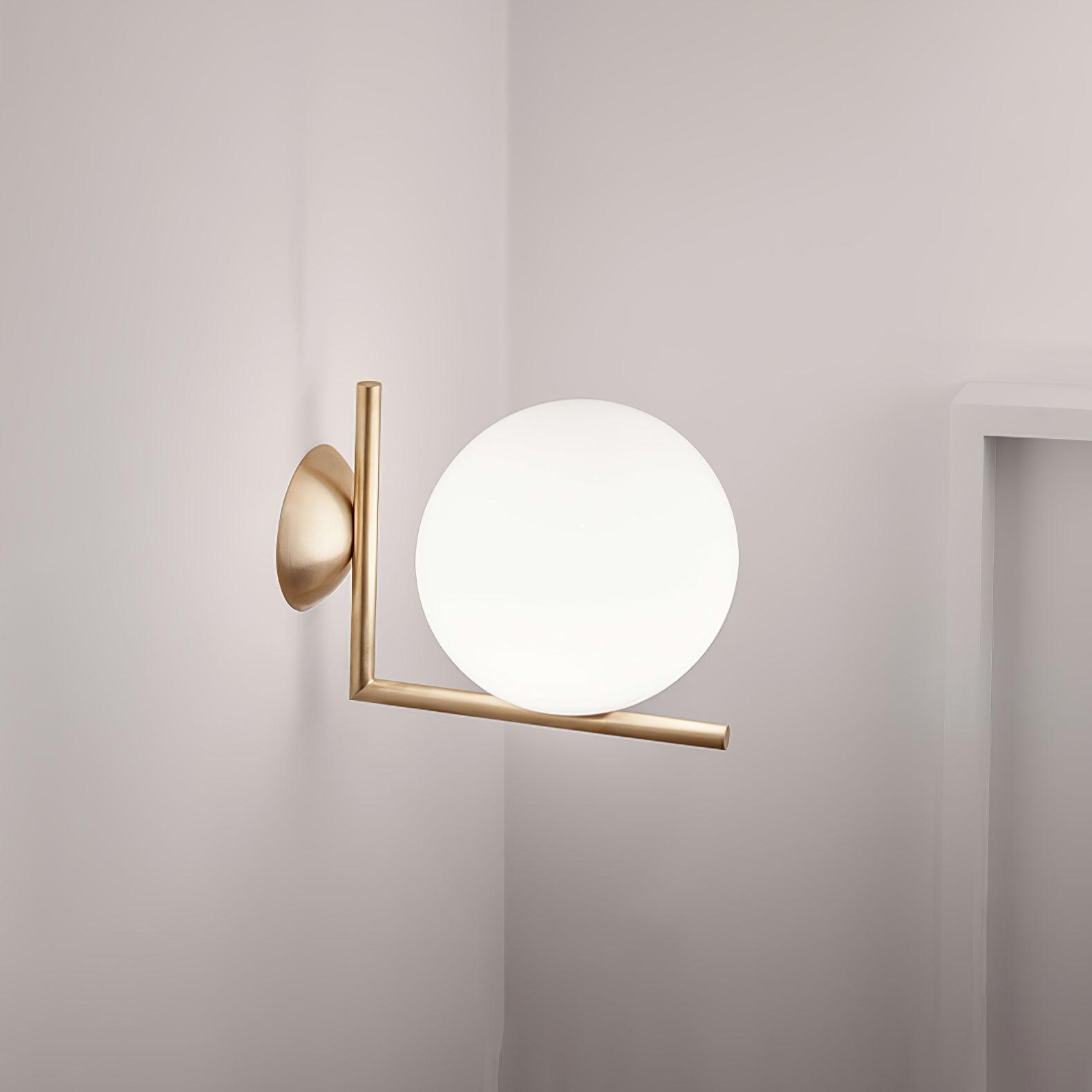 Blown Glass Opal Glass Wall Lamp - Letslighting