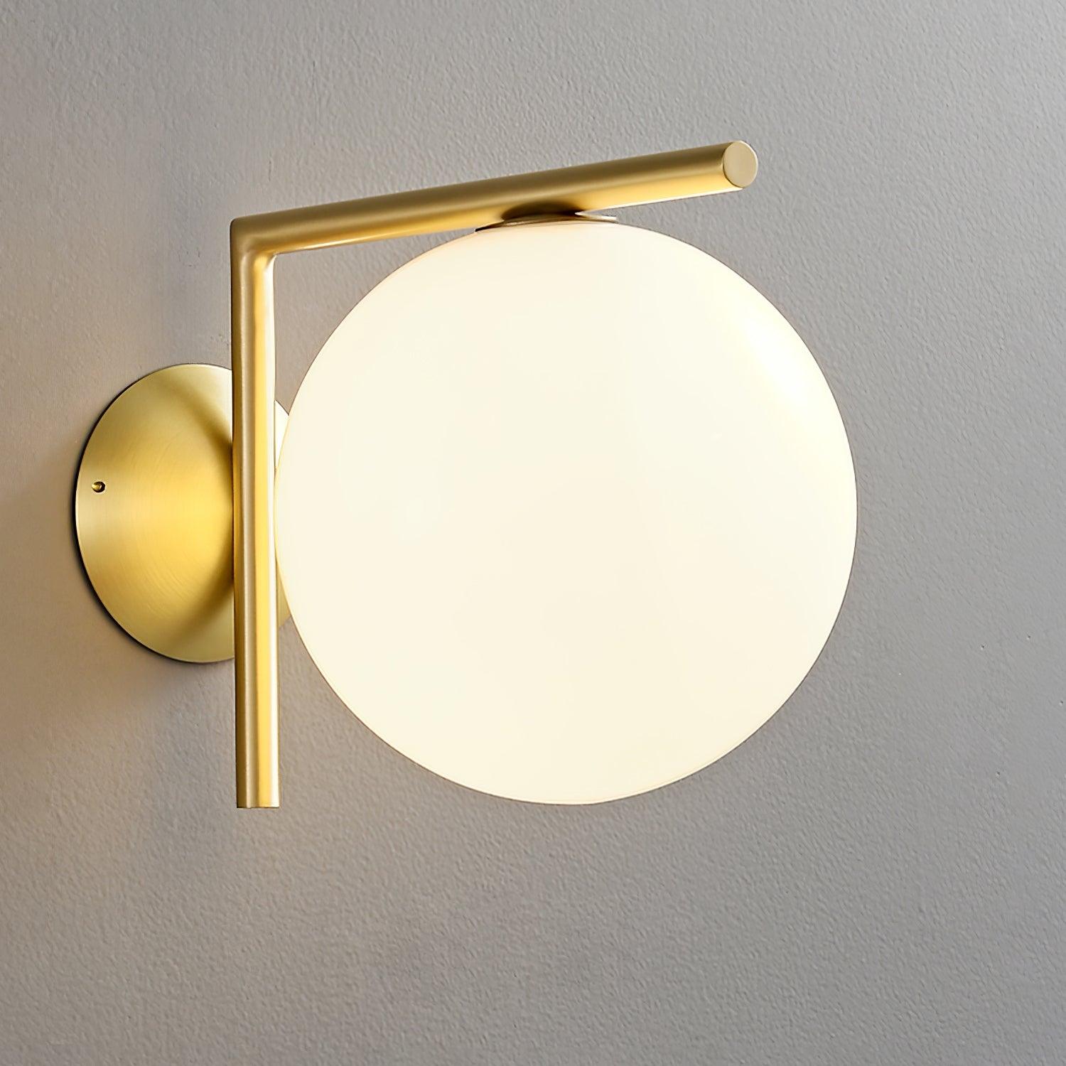 Blown Glass Opal Glass Wall Lamp - Letslighting