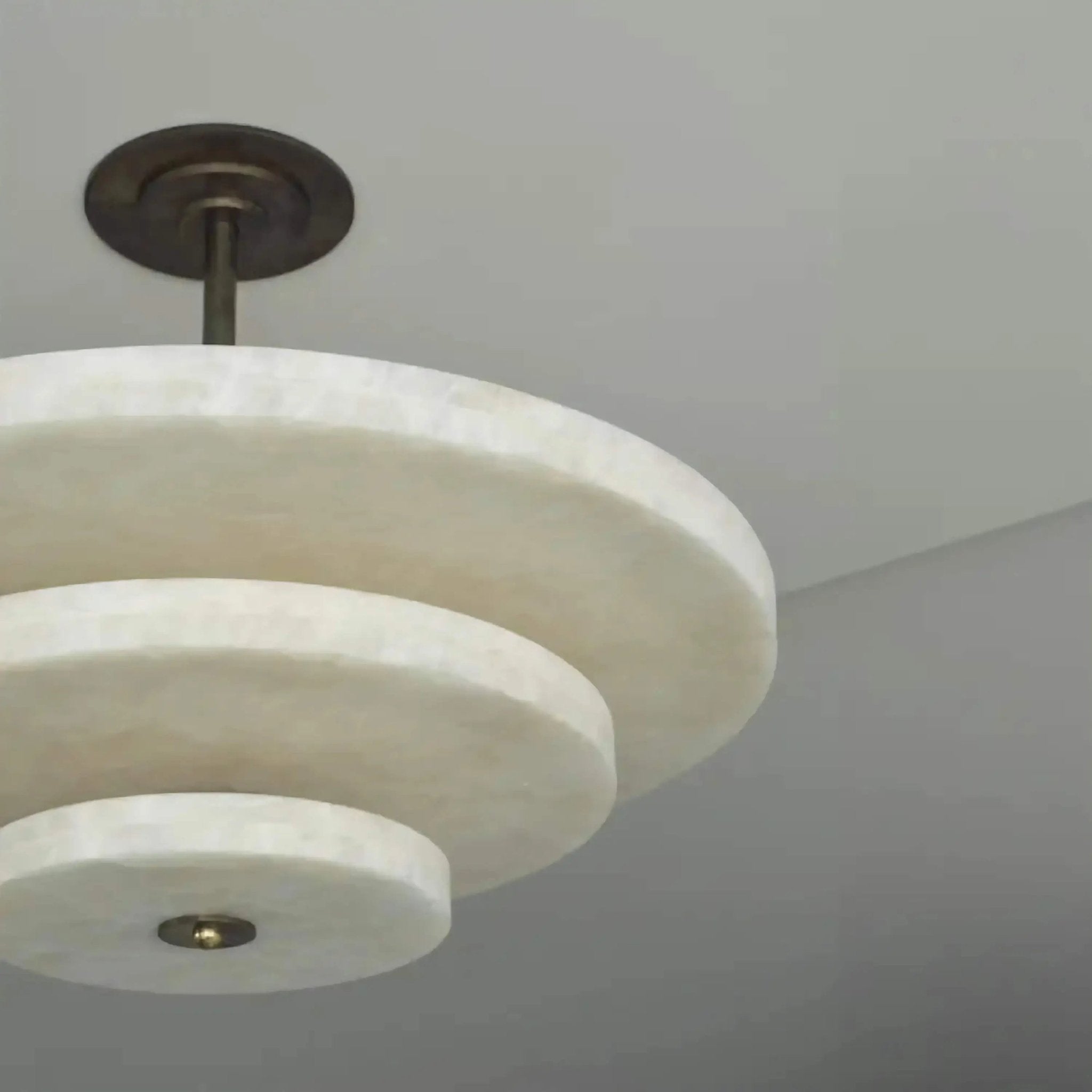 Liora Minimalist Alabaster Pendant Light Chandelier - Letslighting