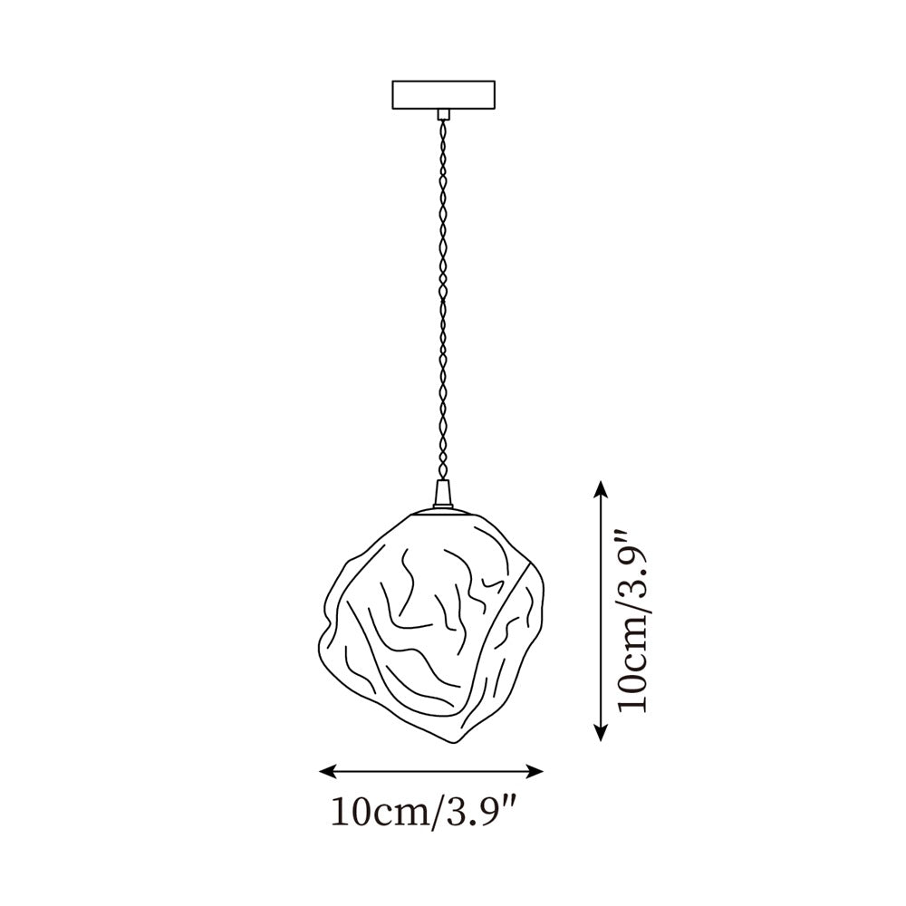 Pendant Light Walnut Wood Glass Cube - Letslighting
