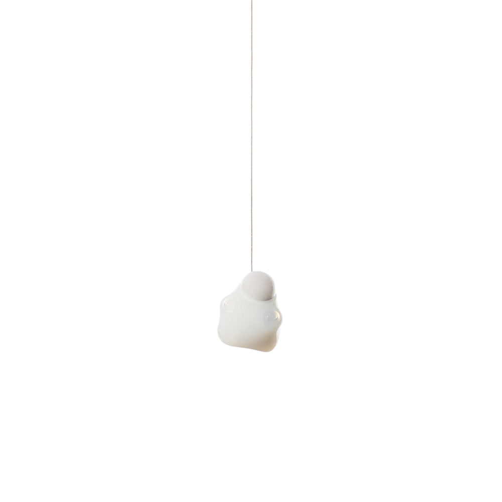 Vasilen Modern Minimalist Ice Pier Black Glass Pendant Lamp - Lamp Copper