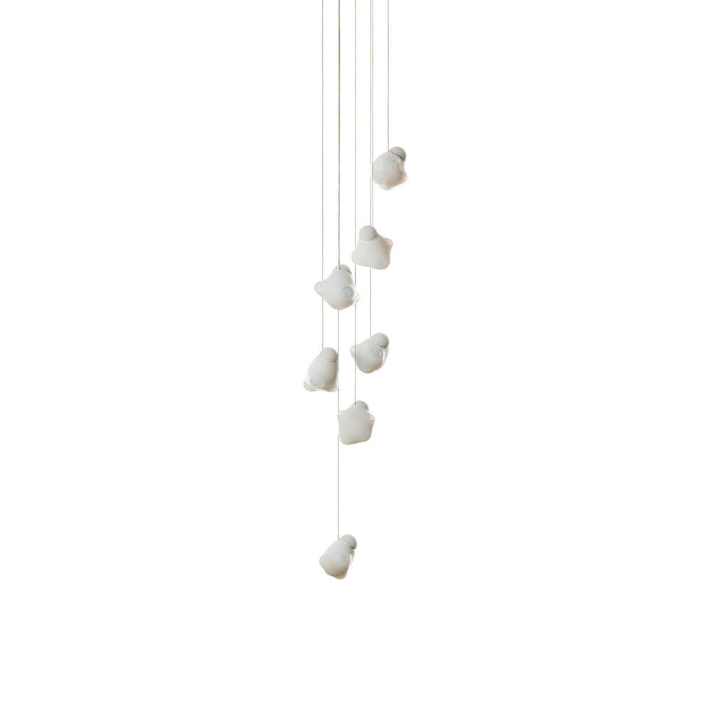 Vasilen Modern Minimalist Ice Pier Black Glass Pendant Lamp - Lamp Copper