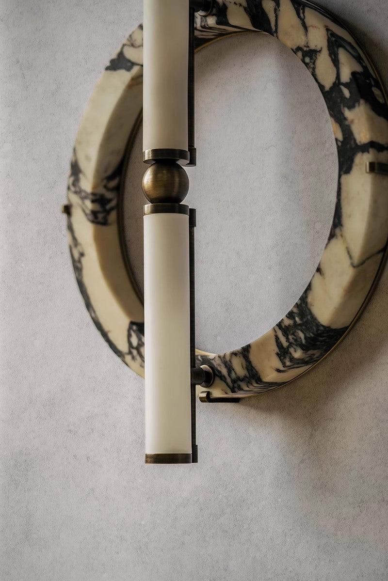 Mymira Modern Minimalist Ice Marble Wall Lamp - Lamp Copper