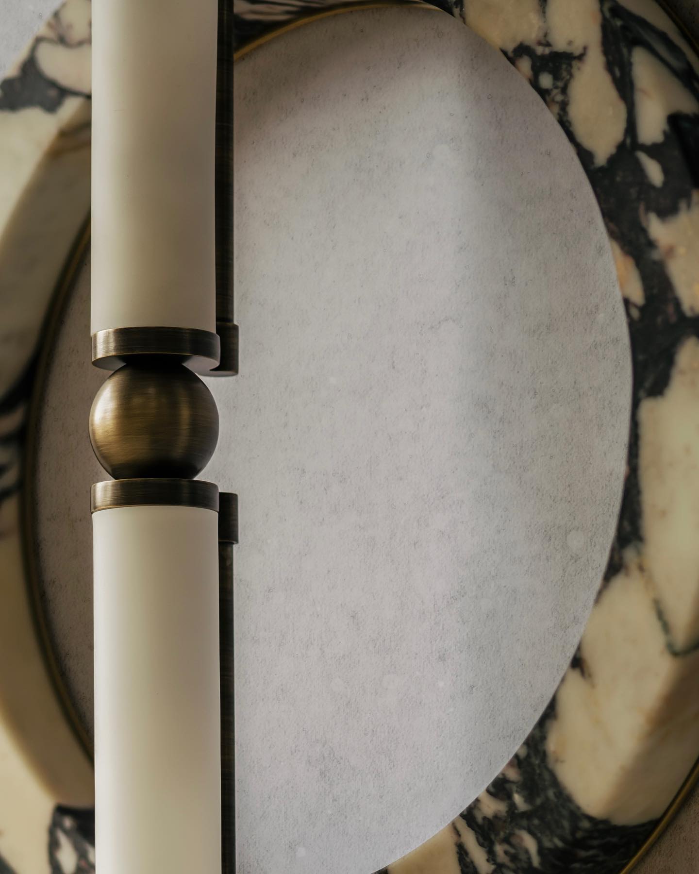 Mymira Modern Minimalist Ice Marble Wall Lamp - Lamp Copper