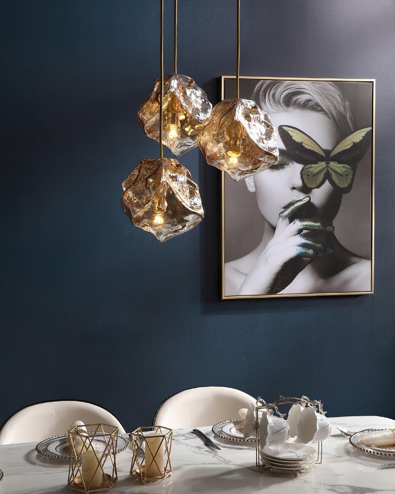 Illyria Ice Glass Pendant Lamp - Letslighting