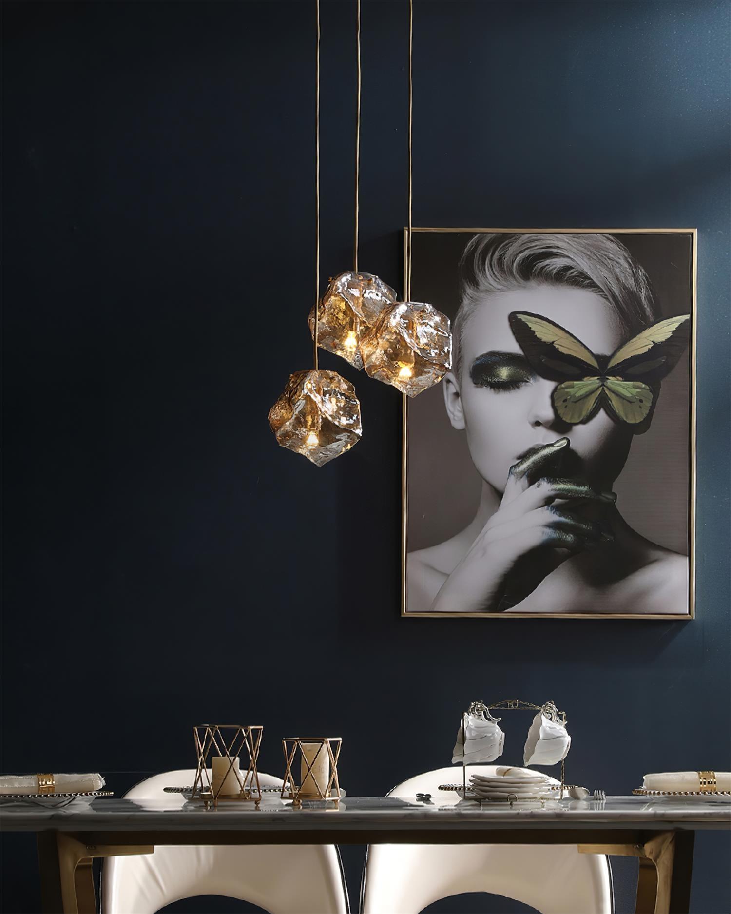 Illyria Ice Glass Pendant Lamp - Letslighting