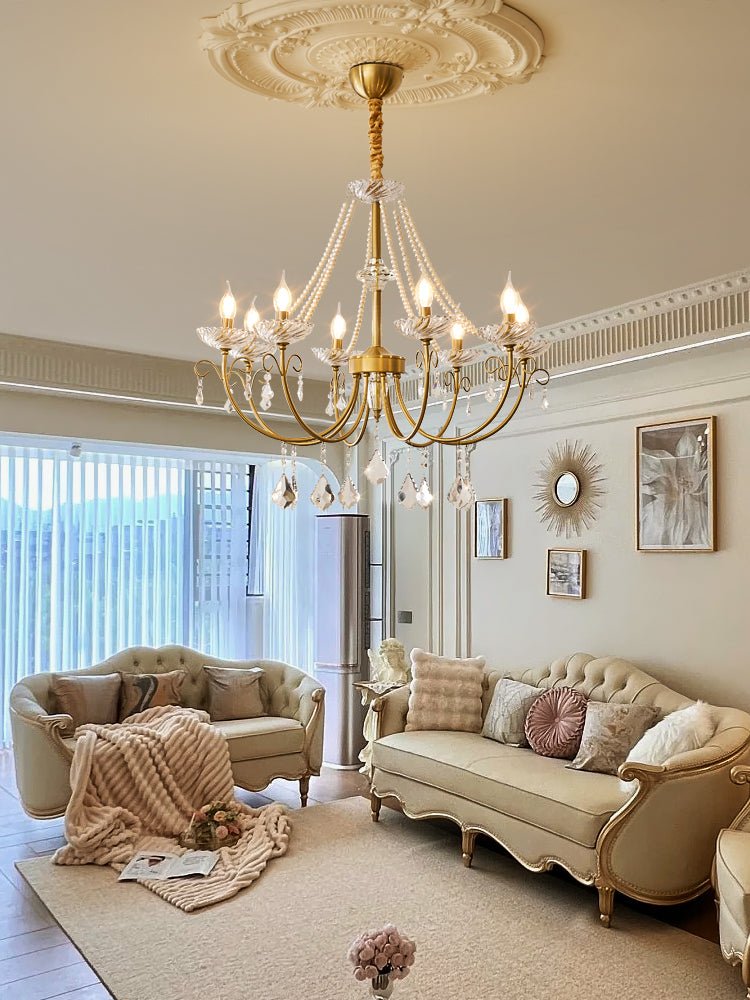Imperial Pearl Crystal Chandelier - Letslighting
