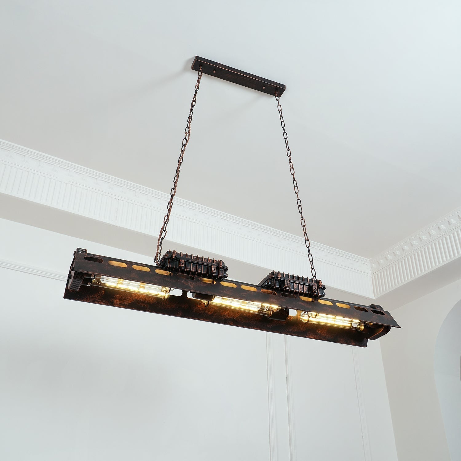 Epoch Lámpara de Araña Industrial Steampunk para Interior