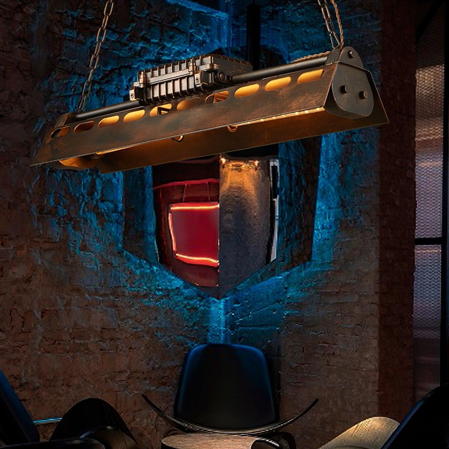 Epoch Lámpara de Araña Industrial Steampunk para Interior