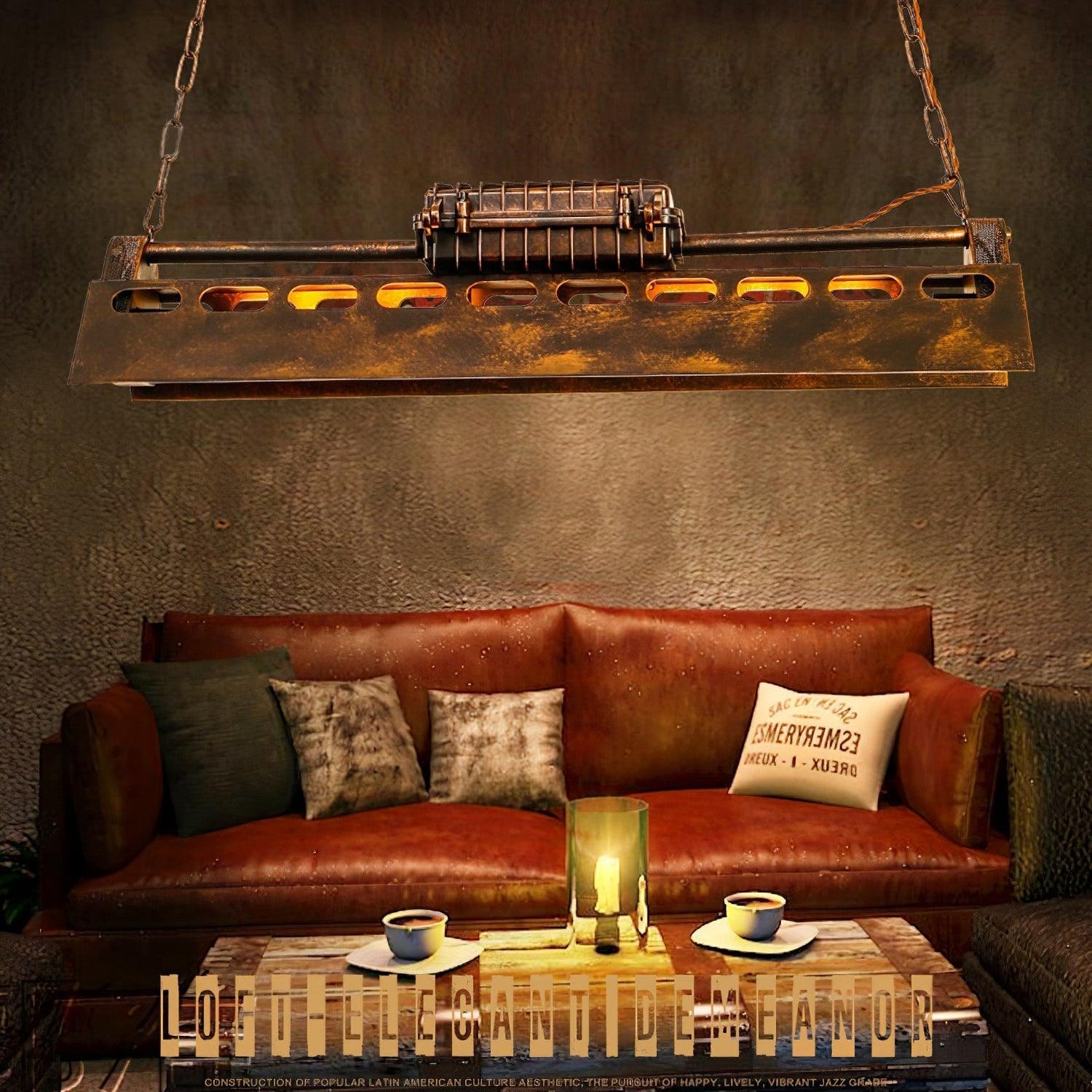 Epoch Lámpara de Araña Industrial Steampunk para Interior