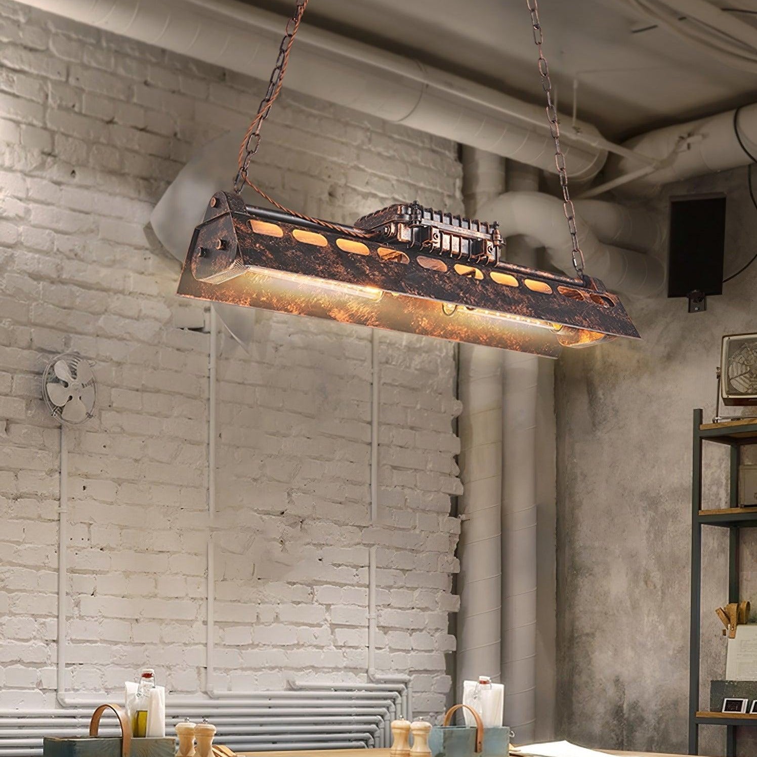 Epoch Lámpara de Araña Industrial Steampunk para Interior