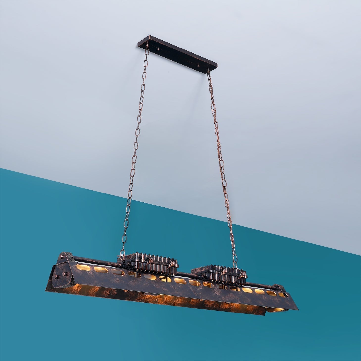 Epoch Lámpara de Araña Industrial Steampunk para Interior
