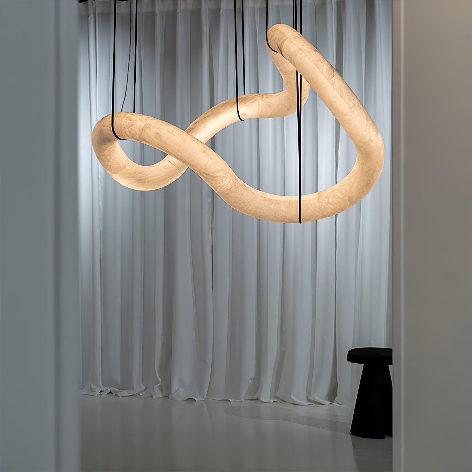 Luste Alabaster Closed-loop Pendant Light Chandelier - Letslighting