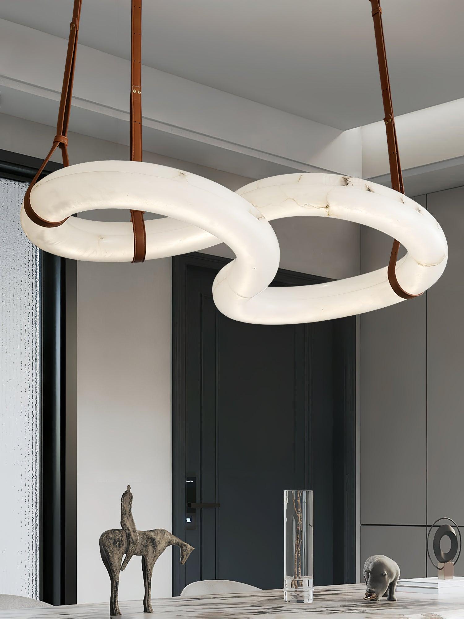 Luste Alabaster Closed-loop Pendant Light Chandelier - Letslighting