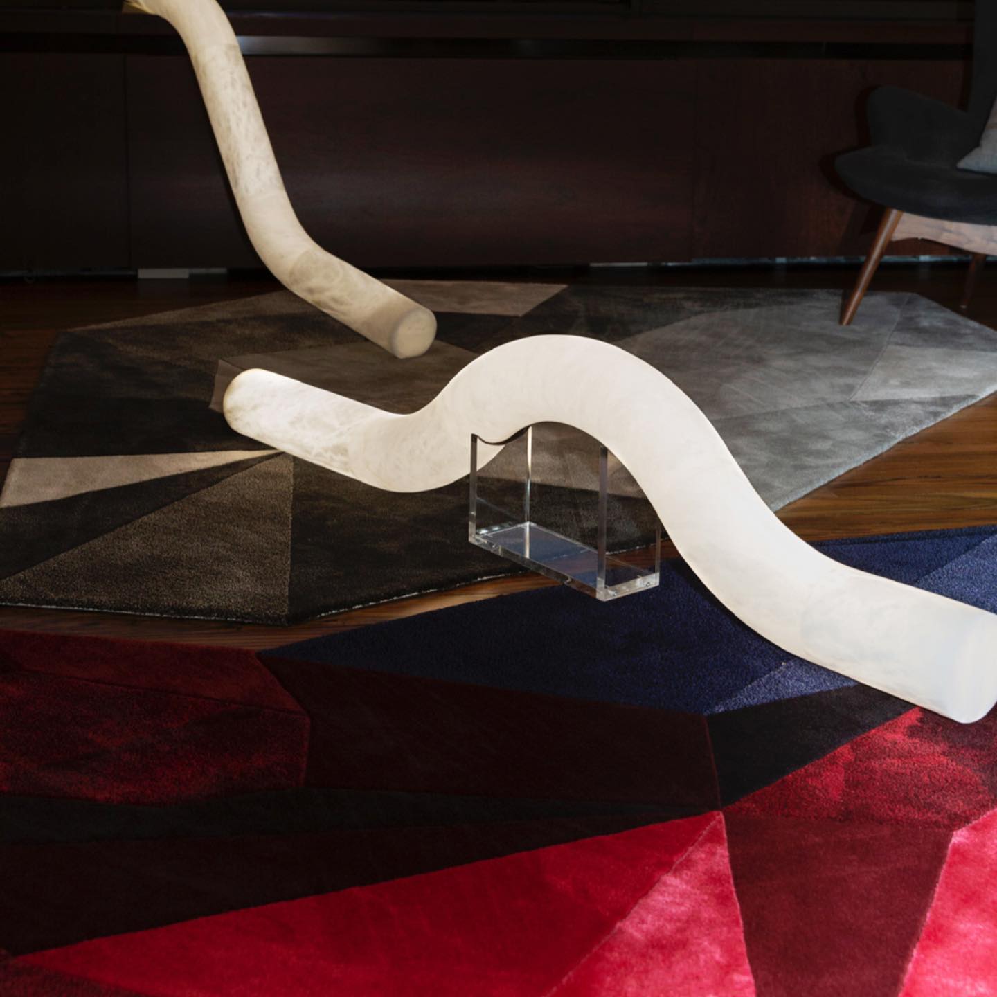 Utalyra Curved Alabaster Pendant Light - Letslighting