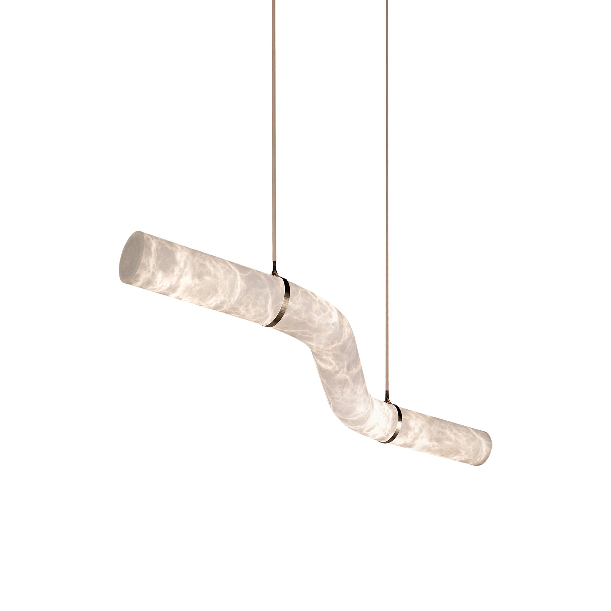 Utalyra Curved Alabaster Pendant Light - Letslighting