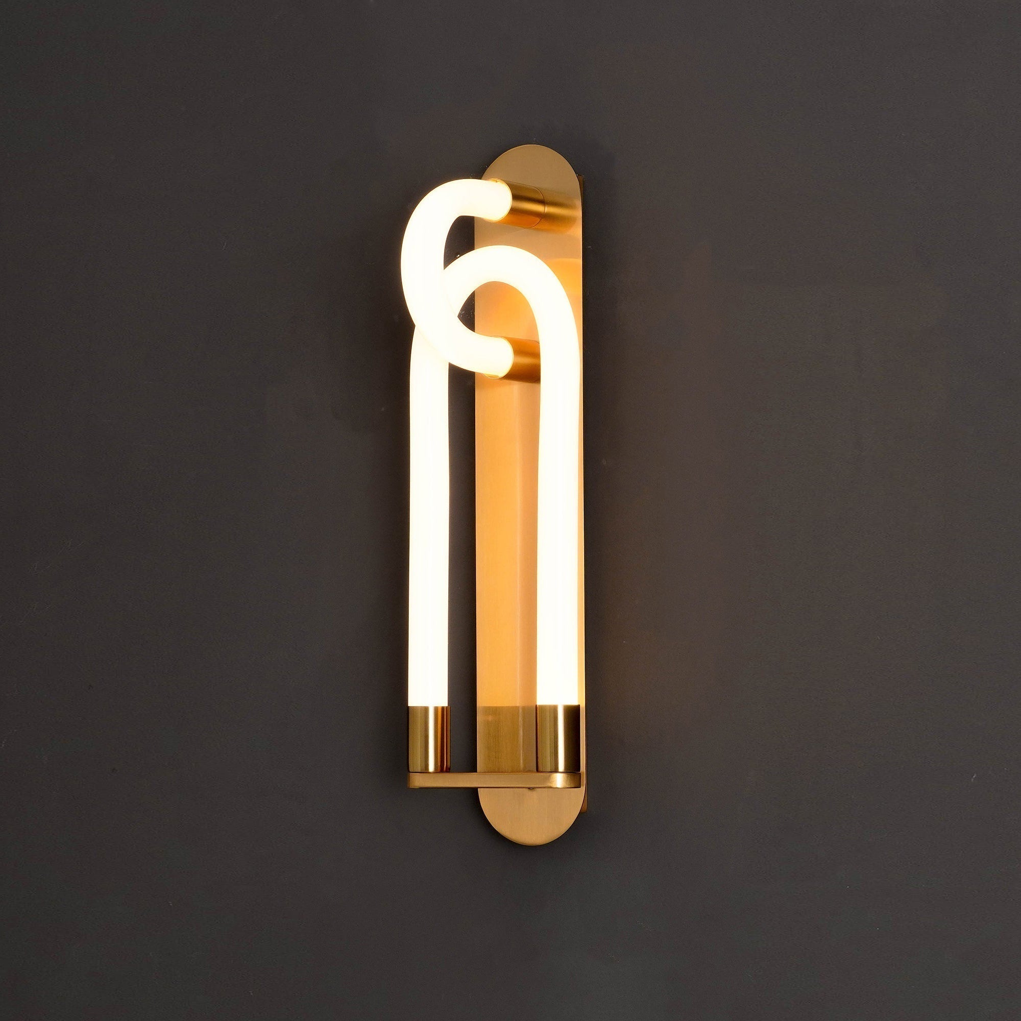 Sytheiel Modern Minimalist Fingers Metal Acrylic Wall Lamp - Lamp Copper