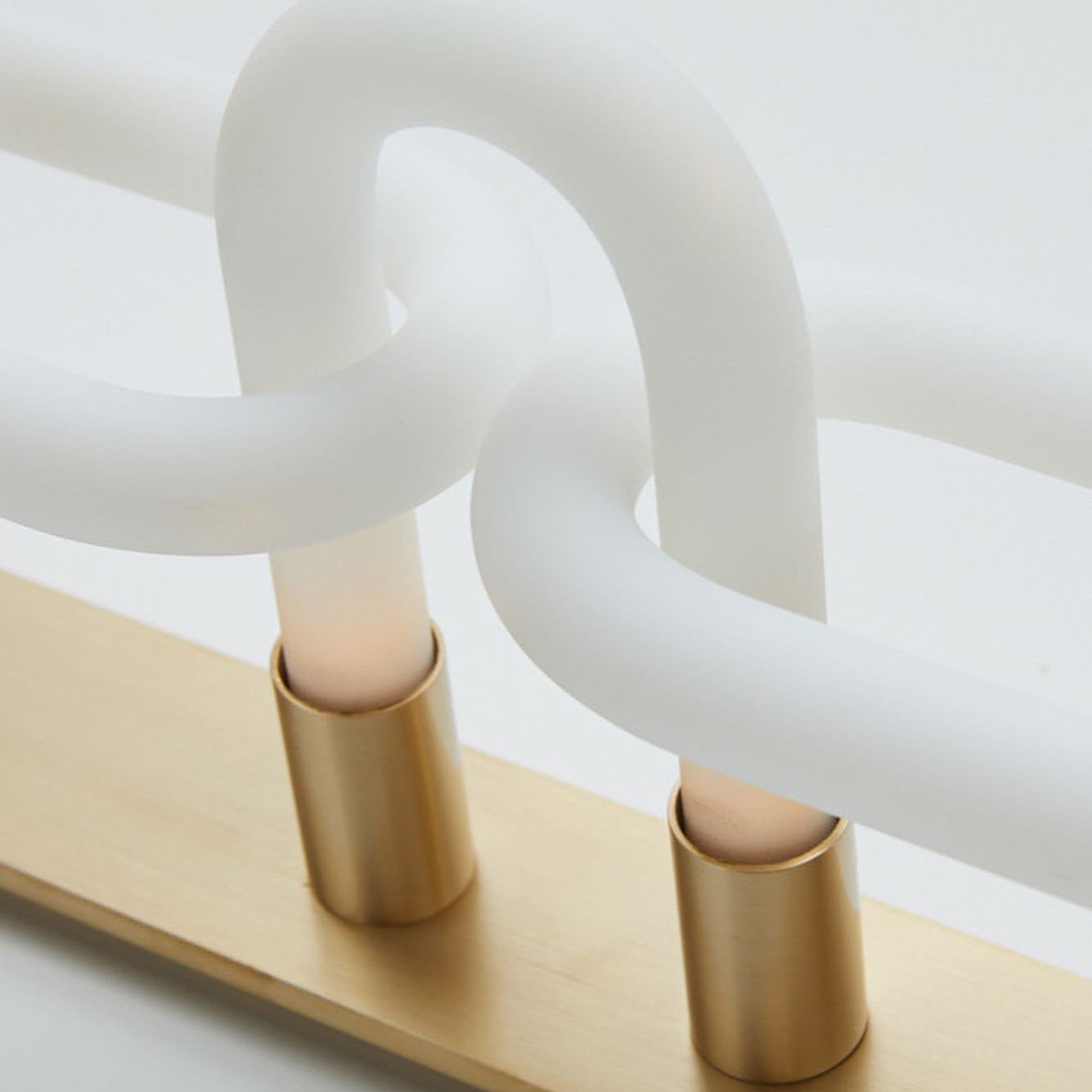 Sytheiel Modern Minimalist Fingers Metal Acrylic Wall Lamp - Lamp Copper