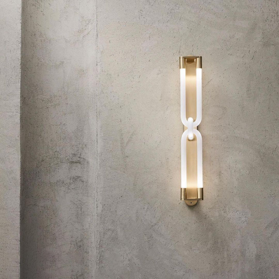 Sytheiel Modern Minimalist Fingers Metal Acrylic Wall Lamp - Lamp Copper