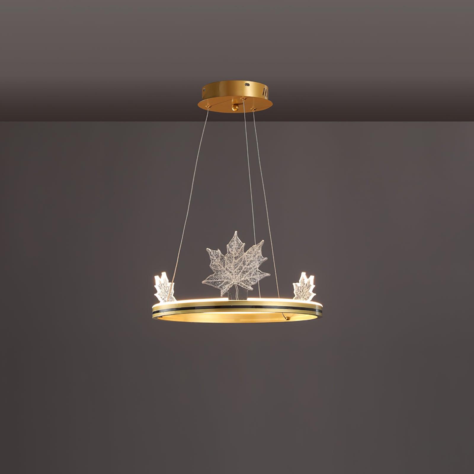 Ion Leaf Chandelier - Letslighting