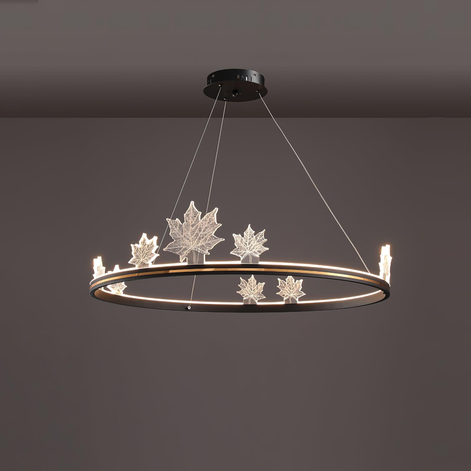 Ion Leaf Chandelier - Letslighting