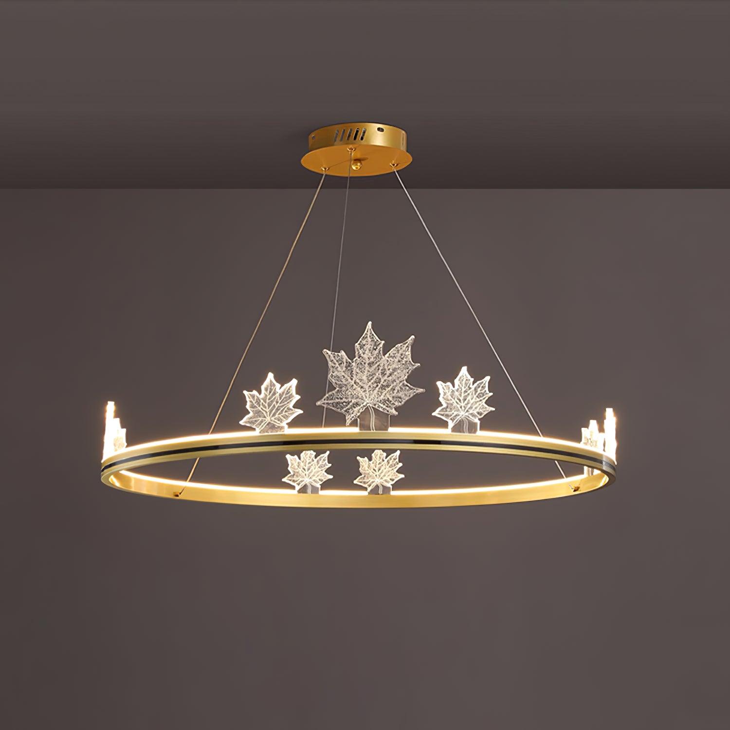 Ion Leaf Chandelier - Letslighting